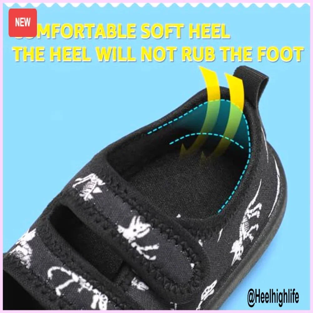 Toddler Water Shoes Quick Dry Non Slip Hook Loop Swim Barefoot Aqua Socks